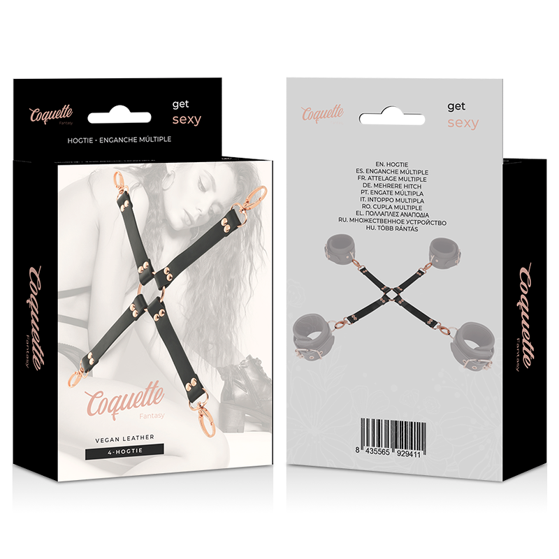 Attaches Bondage Chic Desire Fantasy Cuir Végétal Sans Nickel - Coquette