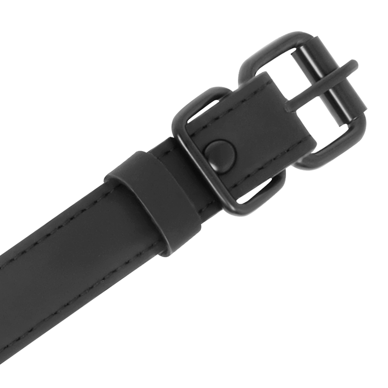 Bâillon Anneau BDSM Cuir Vegan avec Pinces à Tétons sur Chaîne - Fetish Submissive