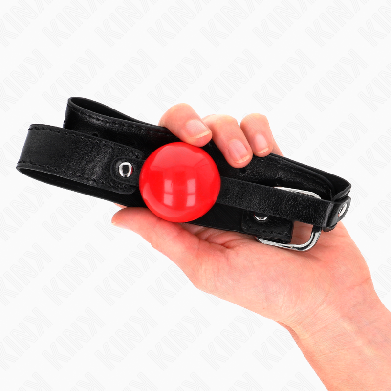 Bâillon Boule BDSM Balle Souple 4 cm Sangle Réglable 41-61 cm - Kink