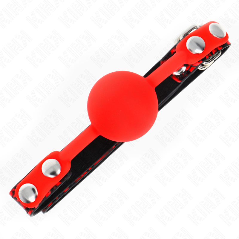 Bâillon Boule BDSM Silicone 4 cm Sangle Réglable - Kink
