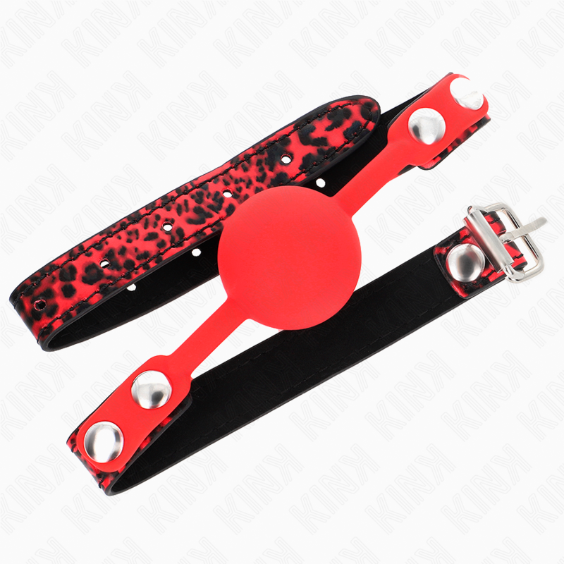 Bâillon Boule BDSM Silicone 4 cm Sangle Réglable - Kink