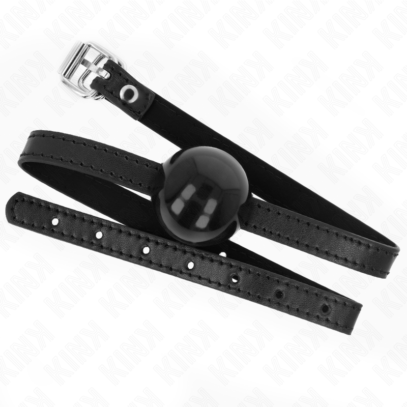 Bâillon Boule BDSM Solide 4 cm Sangle Ajustable 65 cm - Kink