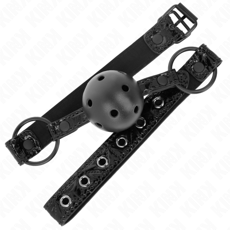 Bâillon Boule Motif Diamant 4,5 cm Sangle Réglable - Kink
