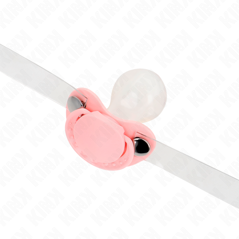 Bâillon Sucette BDSM Silicone Sangles Ajustables 43-60 cm - Kink