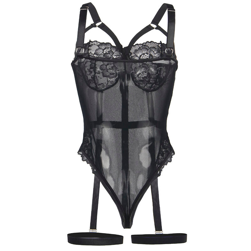 Body Teddy Dentelle Brides Poitrine Jarretière Intégrée - Subblime