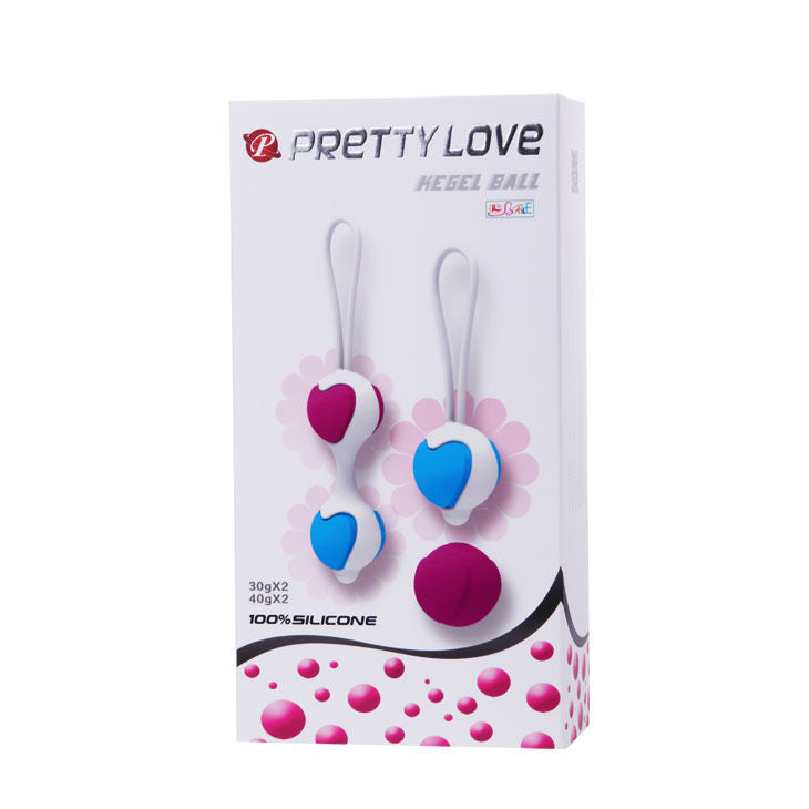 Boules de Geisha Flirtation Hegel Ball Poids Interchangeables Silicone - Pretty Love