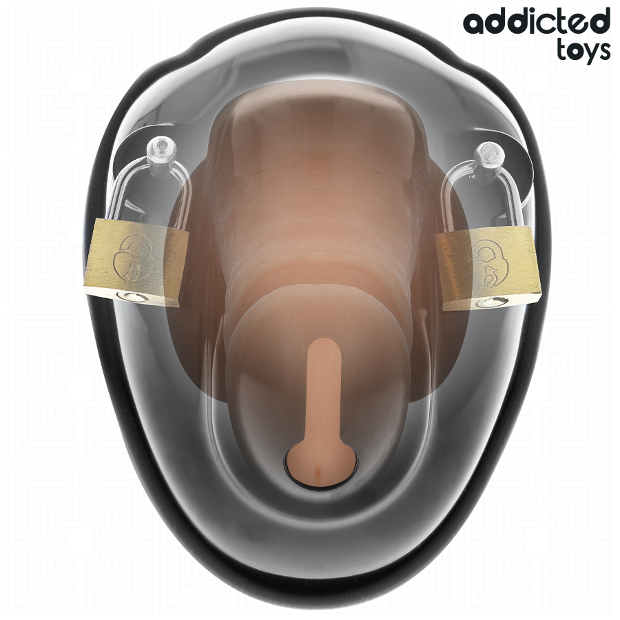Cage de Chasteté Locked Coquille Verrouillable 11,5 cm - Addicted Toys