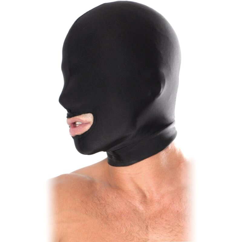 Cagoule BDSM Bouche Ouverte Élasthanne Taille Unique - Fetish Fantasy
