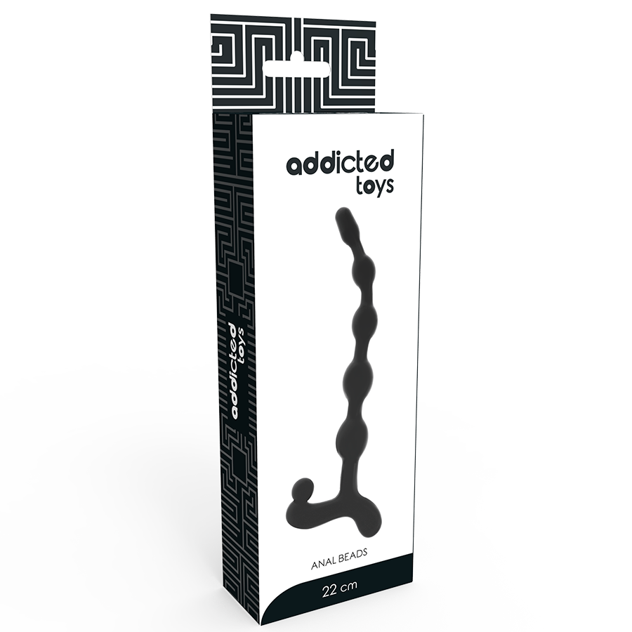 Chapelet Anal Progressif 5 Boules Anneau de Retrait 22 cm - Addicted Toys