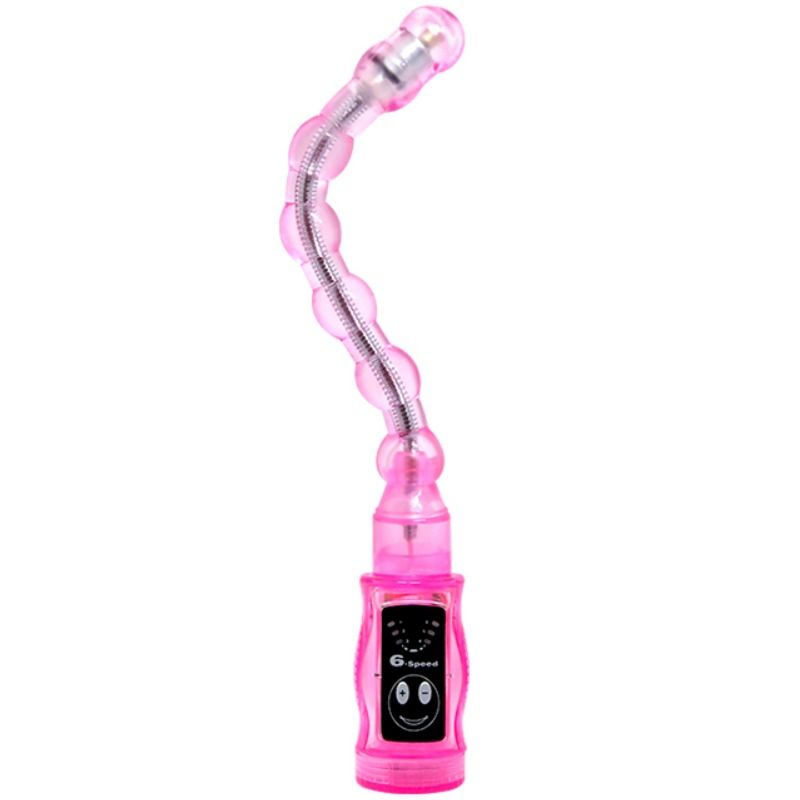 Chapelet Anal Vibrant Triple Flexible - 6 Modes Pliable - Baile