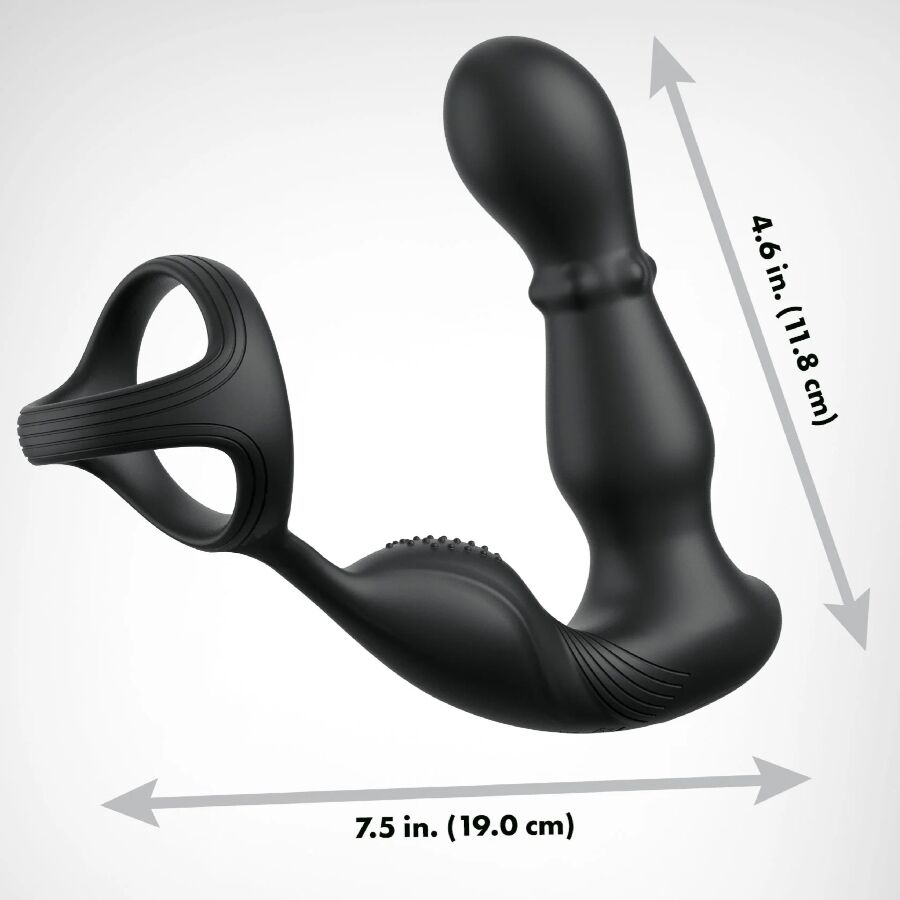 Cockring Anal Vibrant Slide & Glide Télécommande Étanche - Anal Fantasy