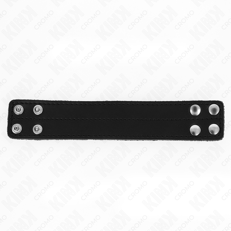 Cockring Cuir Fermeture à Pression Réglable 18,5 x 3,3 cm - Kink