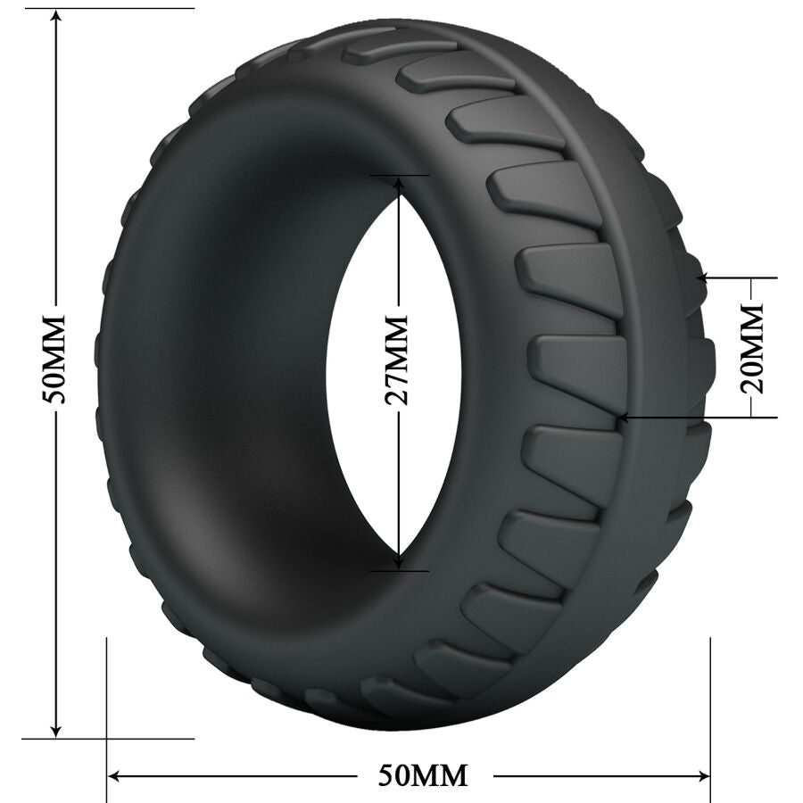 Cockring Dilson Modèle 3 Silicone Ajustable Confortable - Crazy Bull