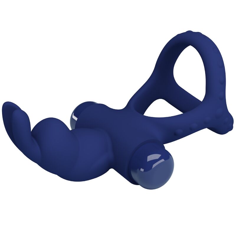 Cockring Double Anneau Vibrant Luchito 10 Modes Silicone - Pretty Love
