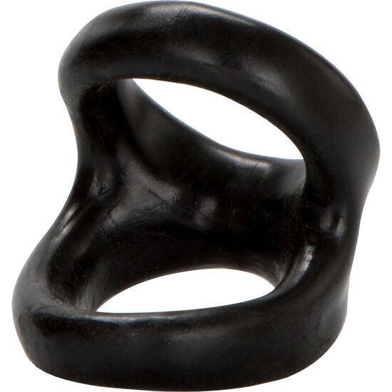 Cockring Double Pénis et Testicules Colt Snug Tugger - TPR Souple - CalExotics