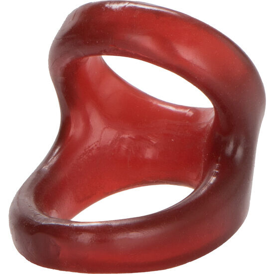 Cockring Double Pénis et Testicules Colt Snug Tugger - TPR Souple - CalExotics