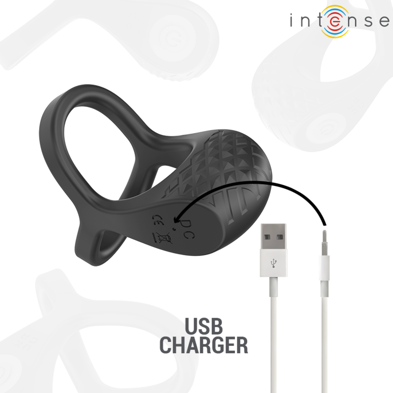 Cockring Double Vibrant Alex Télécommande 10 Vibrations Rechargeable - Intense