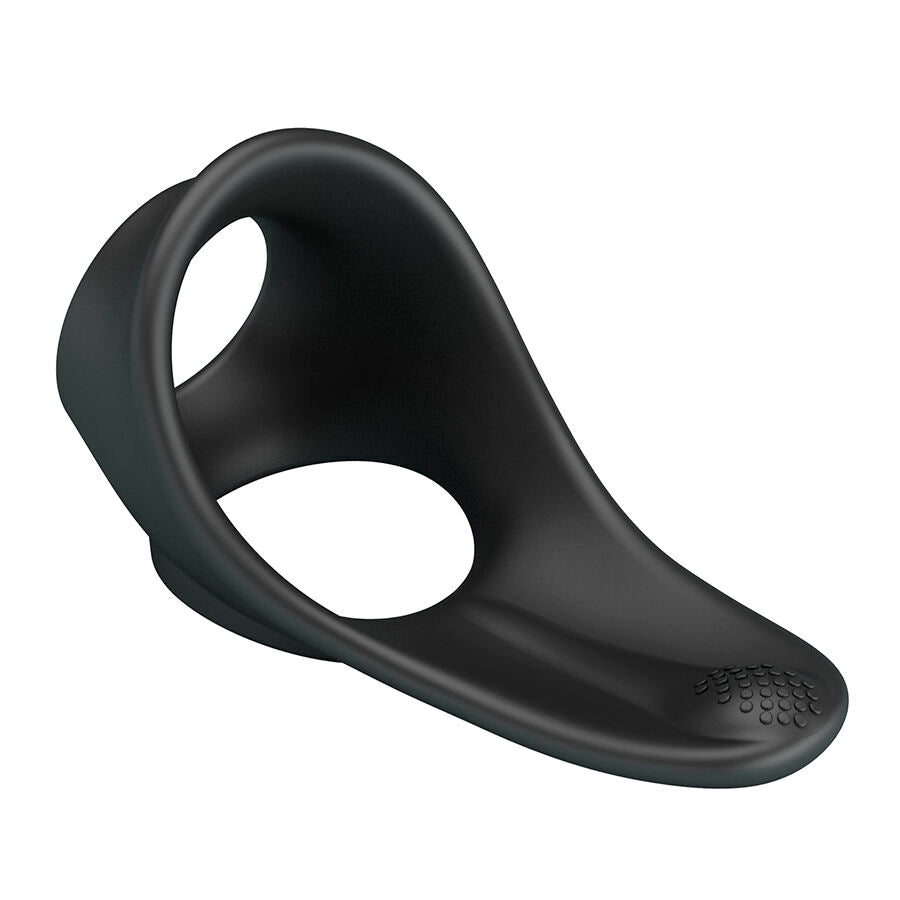 Cockring Ergonomique Zadok Double Anneau Stimulateur Périnéal Silicone - Crazy Bull