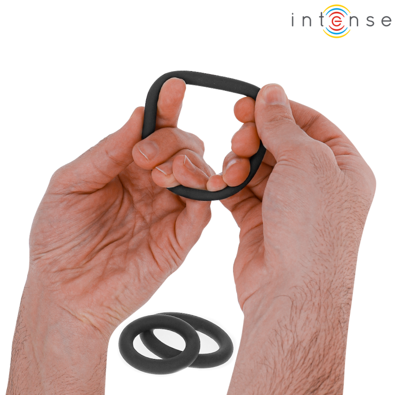 Cockring Hugh Lot de 3 Anneaux Silicone Flexibles - Intense