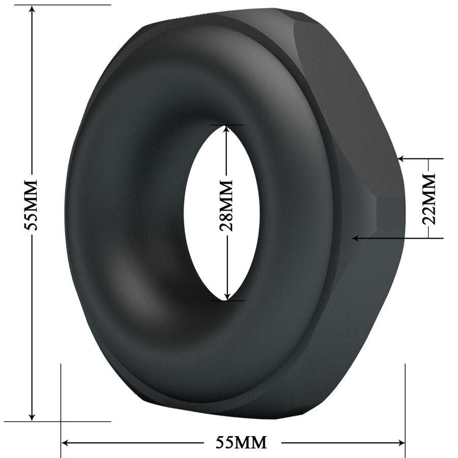 Cockring Jarvius Modèle 14 Silicone Souple Ajustable - Crazy Bull