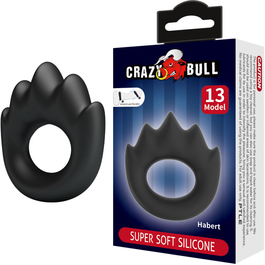 Cockring Silicone Habert Modèle 13 Souple Ajustable - Crazy Bull