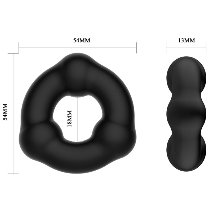 Cockring Silicone Souple Nodules Texturés Ajustable - Crazy Bull