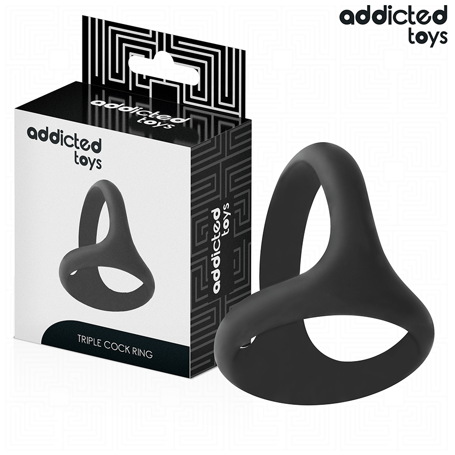 Cockring Triple Épaisseur Souple Confortable Extensible - Addicted Toys
