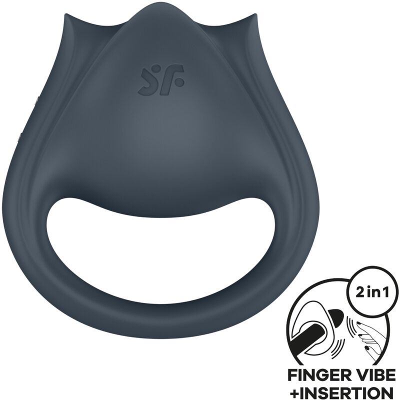 Cockring Vibrant 2-en-1 Perfect Pair 2 Stimulateur Doigts 12 Modes IPX7 - Satisfyer