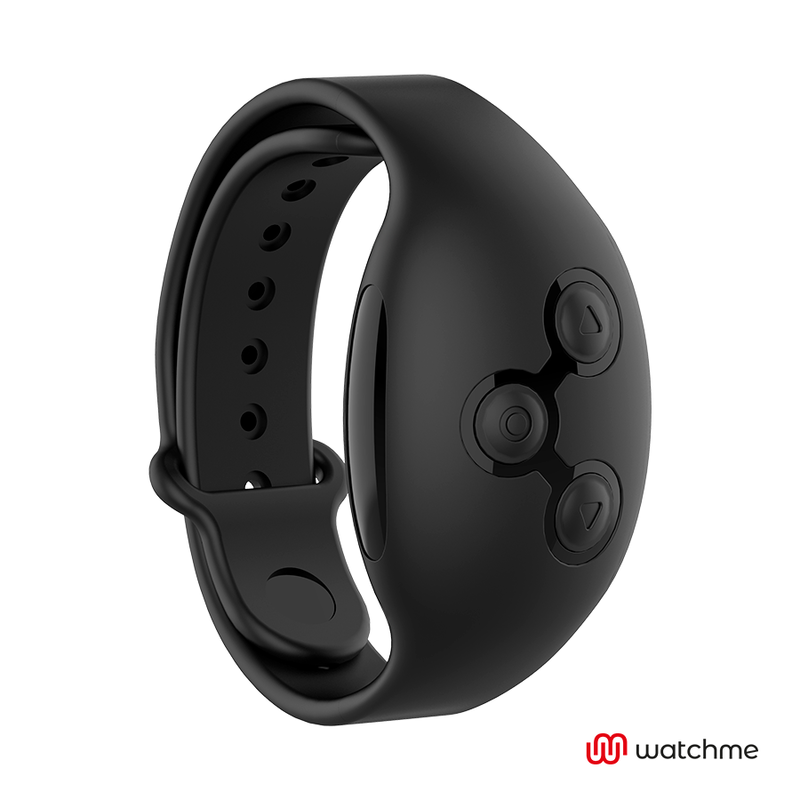 Cockring Vibrant Connecté Agron WatchMe 10 Modes Rechargeable - Black&Silver