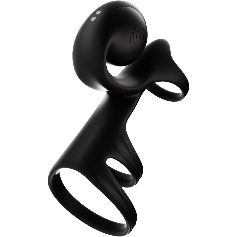 Cockring Vibrant Couple Jovi Arc Télécommande Sans Fil 2 Moteurs - Snail Vibe