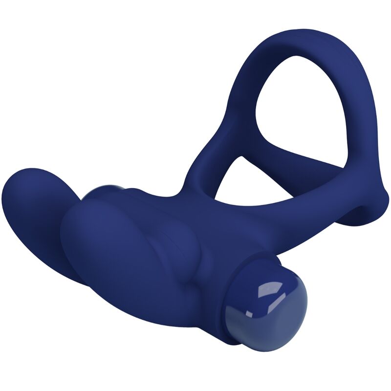 Cockring Vibrant Double Anneau Francisco Silicone 10 Modes - Pretty Love