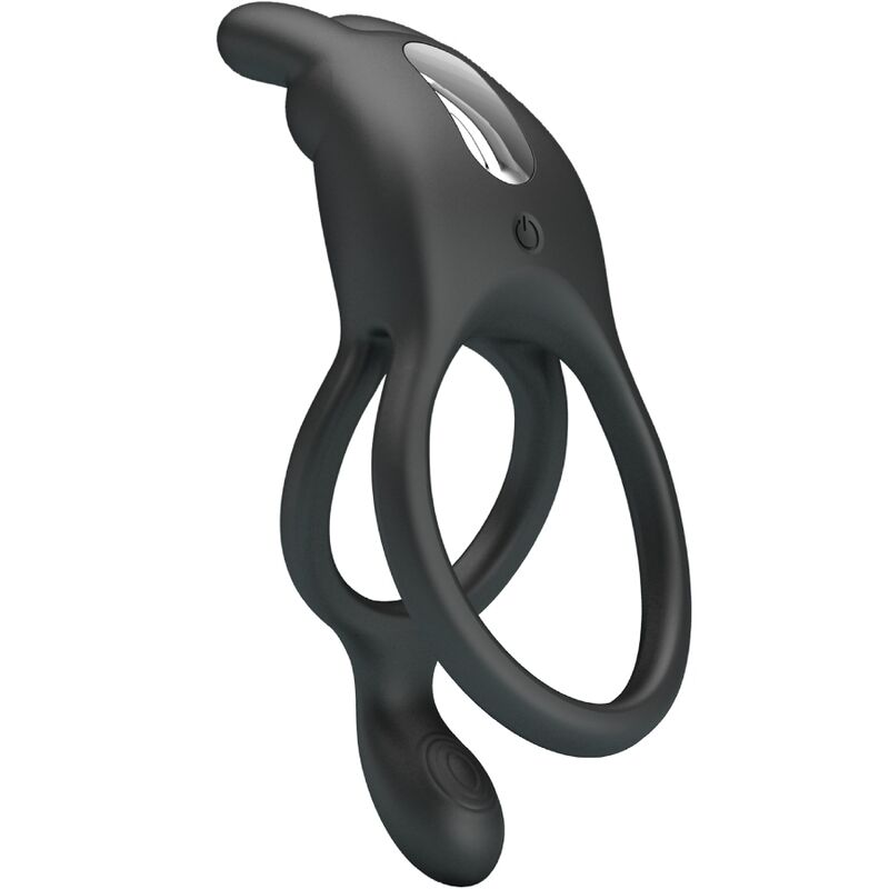 Cockring Vibrant Double Anneau Seth 7 Vibrations Rechargeable - Pretty Love