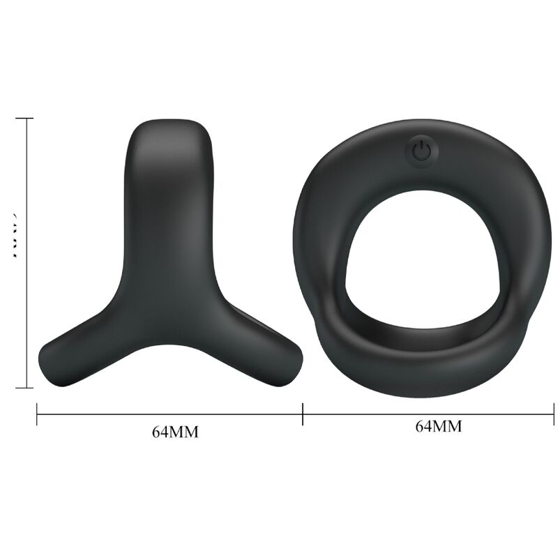 Cockring Vibrant Elliott Silicone 10 Modes Rechargeable - Pretty Love