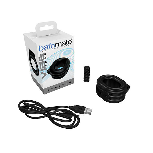 Cockring Vibrant Extensible 3 Vitesses Rechargeable USB - Bathmate