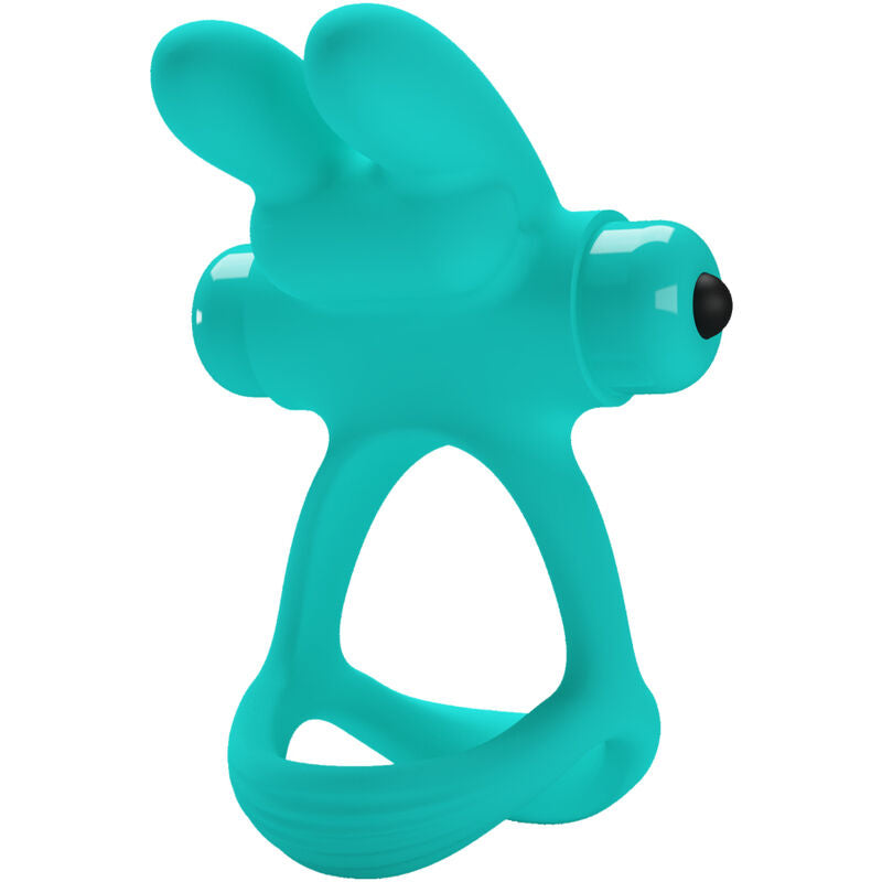 Cockring Vibrant Lapin Dante Silicone Extensible Étanche - Pretty Love