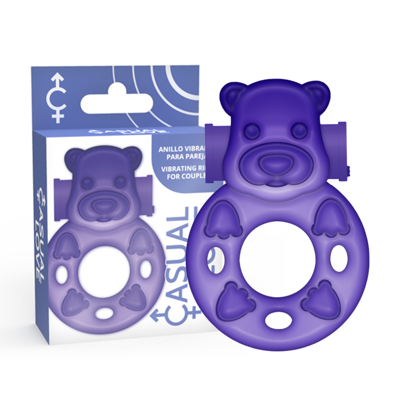 Cockring Vibrant Lilac Bunny Flexible Stimulateur Clitoridien - Casual Love
