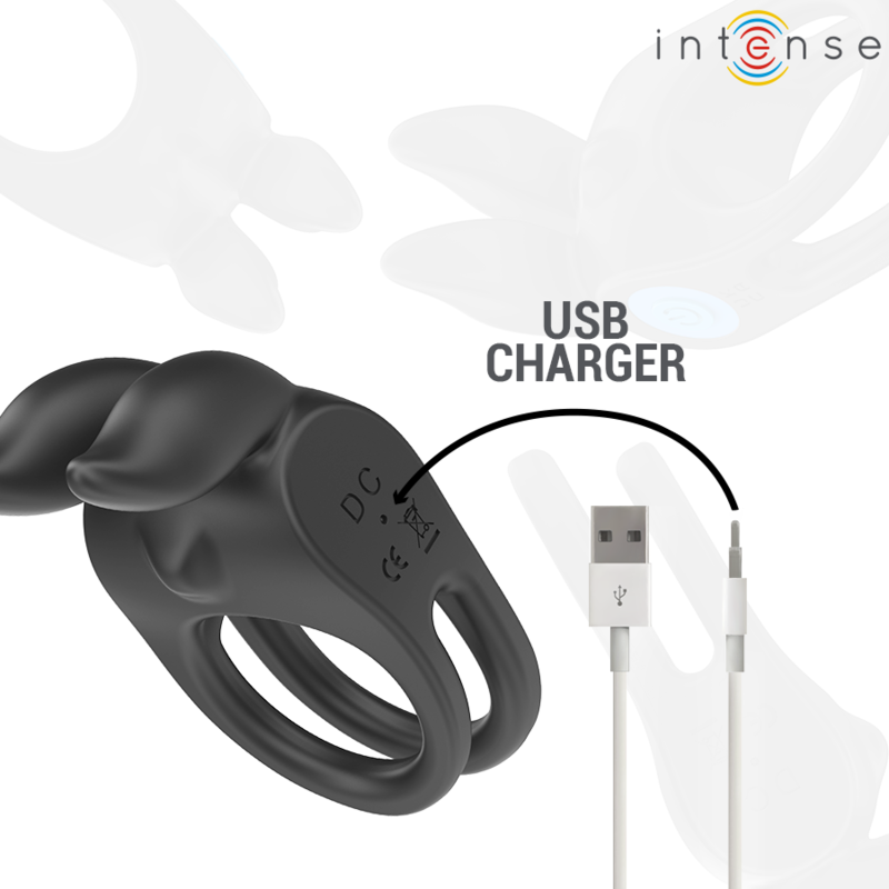 Cockring Vibrant Sam Double Anneau 10 Vibrations Télécommande - Intense