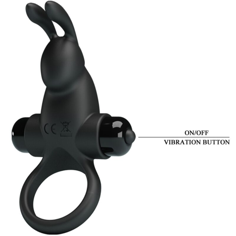 Cockring Vibrant Stimulateur Clitoris Rabbit 10 Vibrations - Pretty Love