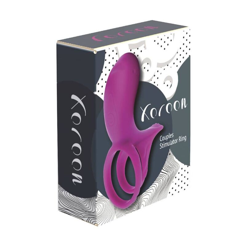 Cockring Vibrant Stimulateur de Couple Fuchsia Rechargeable - Xocoon