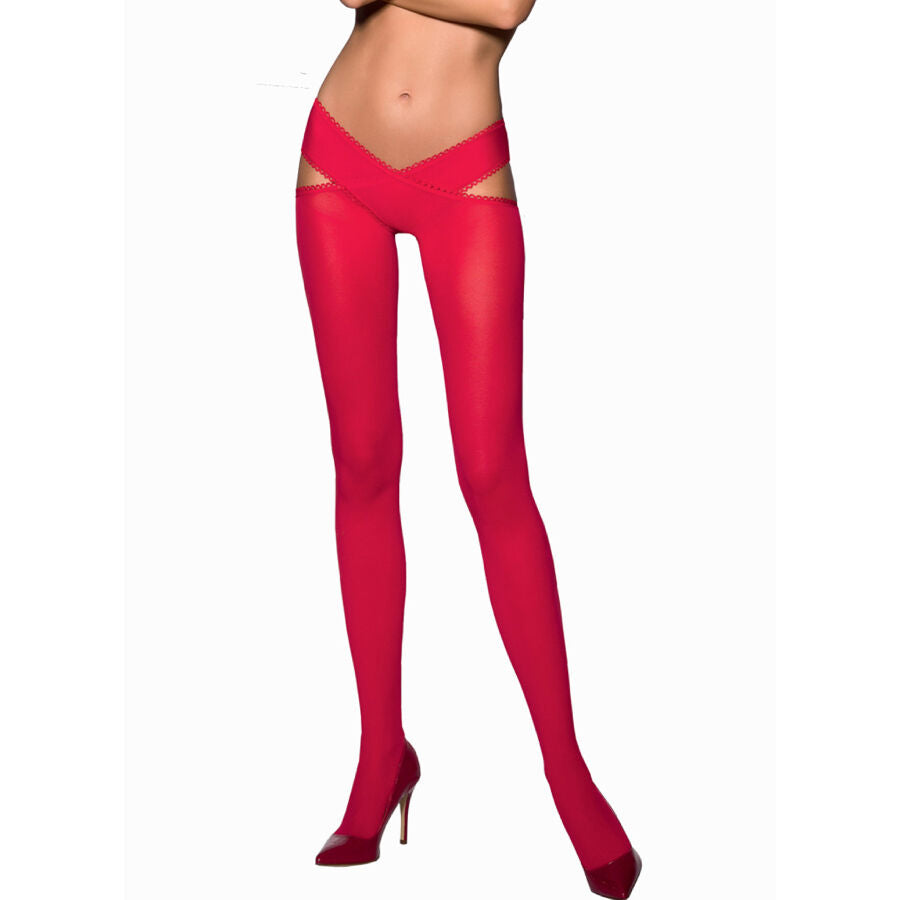 Collant Tiopen 005 Rouge 60 Deniers Coupe Hanches Originale - Passion Woman