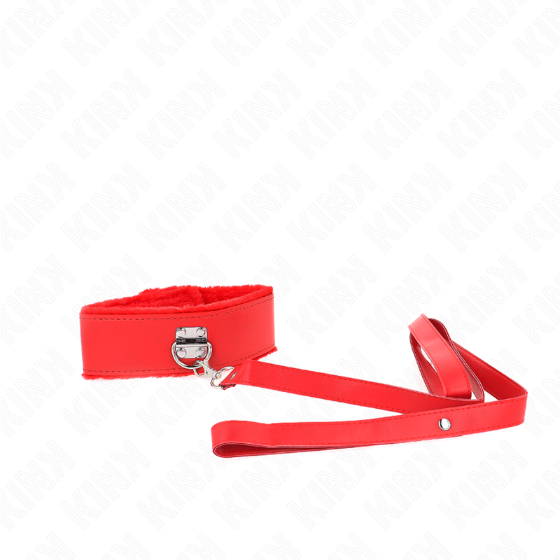 Collier BDSM avec Laisse Cuir 116 cm - Kink