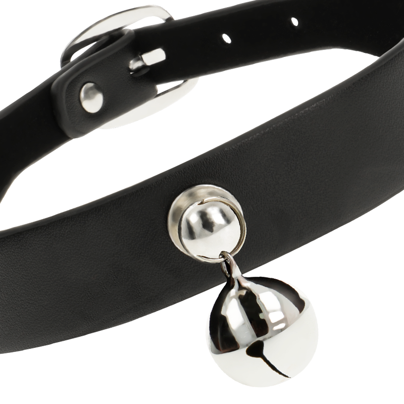 Collier BDSM Chic Desire Cuir Vegan Fermeture 3 Pressions - Coquette