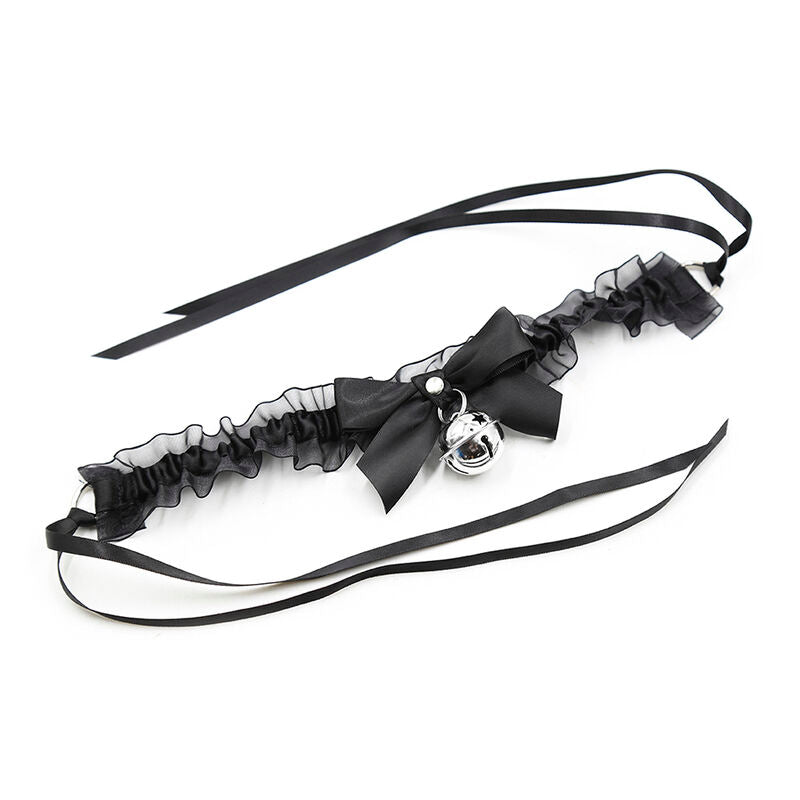 Collier BDSM Fétichiste Dentelle avec Clochette - Ohmama