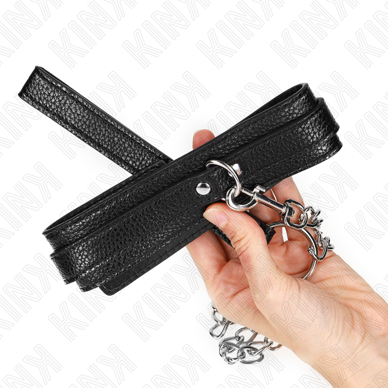 Collier BDSM Motif Serpent avec Laisse 65 cm Réglable - Kink