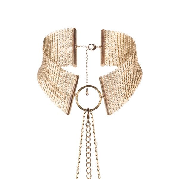 Collier Bondage Métallisé Argent Désir Métallique - Bijoux Indiscrets