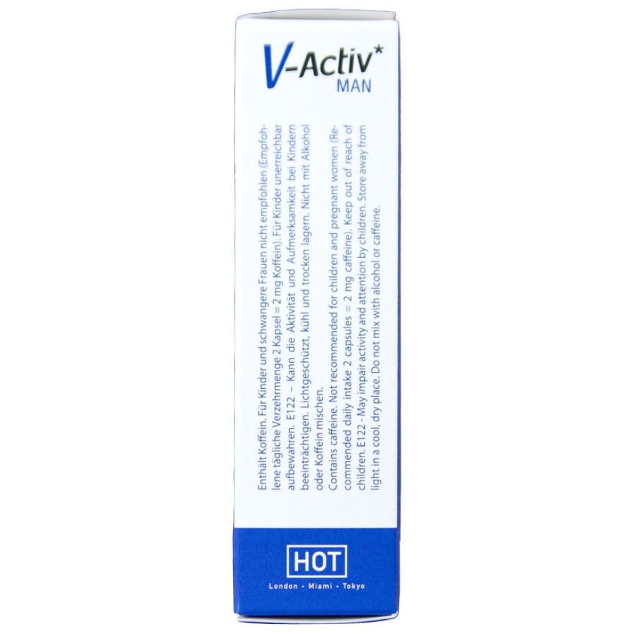 Complément Alimentaire Homme V-Activ Guarana 20 Capsules - Hot