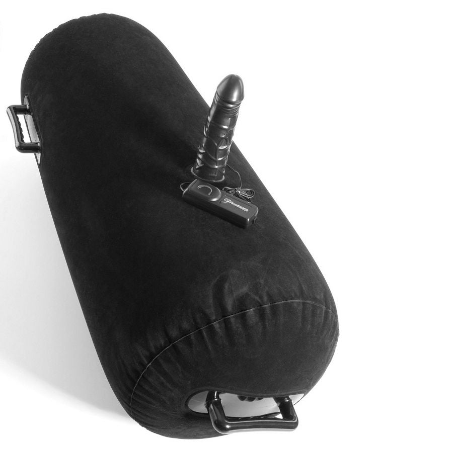 Coussin de Position Gonflable Luv Log avec Gode Vibrant - Fetish Fantasy