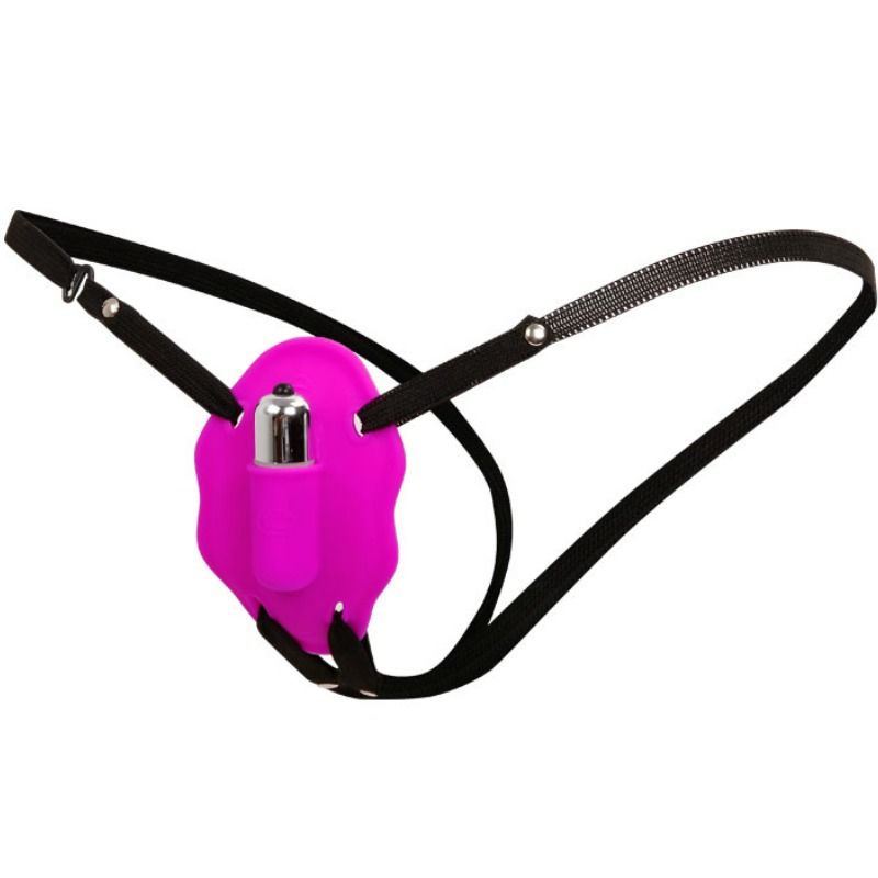 Culotte Vibrante Love Rider Harnais Élastique Silicone Balle Amovible - Baile