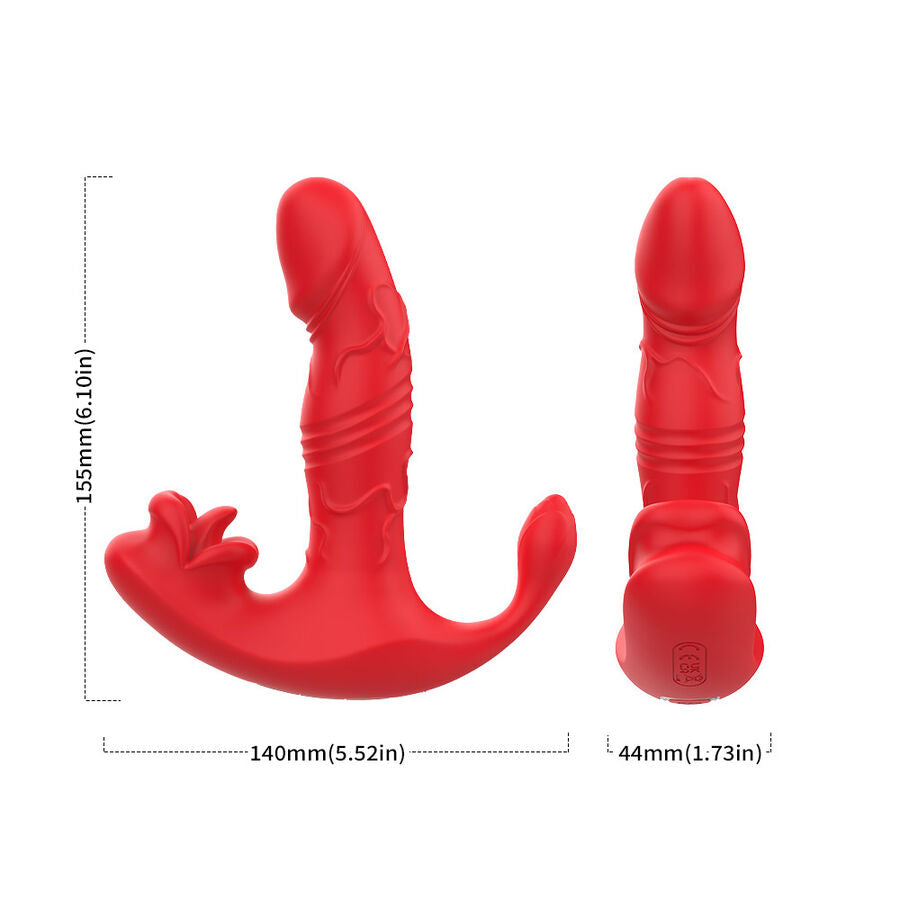 Culotte Vibrante Télécommande Point G et Clitoris Double Moteur 9 Modes - Armony