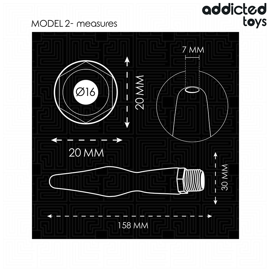 Douche Anale Hygiénique Adaptateur Universel Modèle 2 Silicone - Addicted Toys